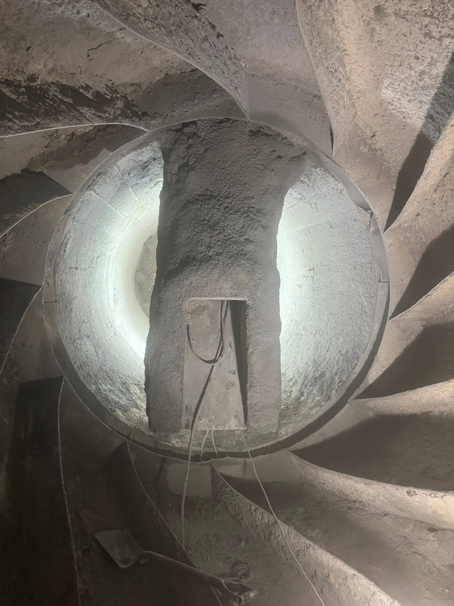 Molten metal being tapped at a melting furnace
